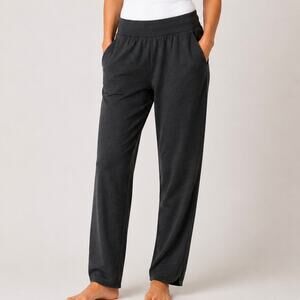 PACT | Organic Cotton Lounge Pants Relaxed Charcoal Gray Athleisure | Medium